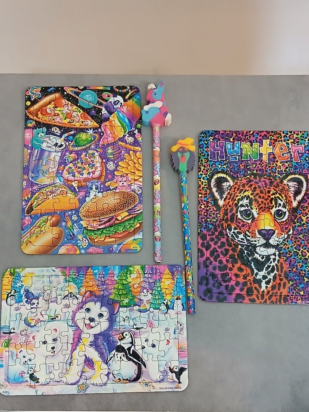 Lisa Frank Puzzles and Pencils